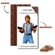 Tablette de chocolat personnalisé Chuck Norris Against Covid