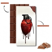 Tablette de chocolat personnalisé Coeur Explosif