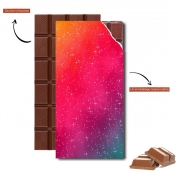 Tablette de chocolat personnalisé Colorful Galaxy