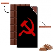 Tablette de chocolat personnalisé Communiste faucille et marteau