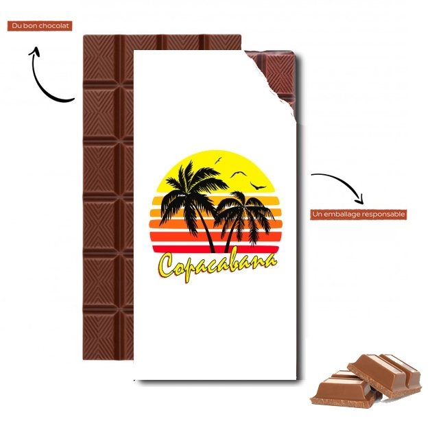 Tablette de chocolat personnalisé Copacabana Rio