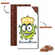 Tablette de chocolat personnalisé Corona Virus