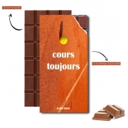 Tablette de chocolat personnalisé Cours Toujours