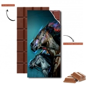Tablette de chocolat personnalisé Course de chevaux - Equitation