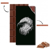 Tablette de chocolat personnalisé cracked Bald eagle 