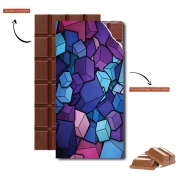 Tablette de chocolat personnalisé Cube bleu