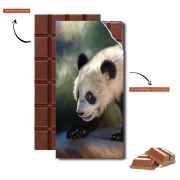 Tablette de chocolat personnalisé Cute panda bear baby