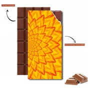 Tablette de chocolat personnalisé Dahlia de feu