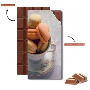 Tablette de chocolat personnalisé Dainty Maccaron Salon de thé