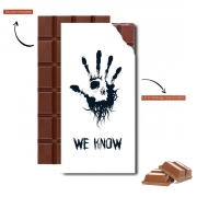 Tablette de chocolat personnalisé Dark Brotherhood we know symbol