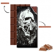 Tablette de chocolat personnalisé Dark Gothic Skull