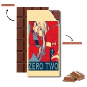 Tablette de chocolat personnalisé Darling Zero Two Propaganda