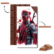 Tablette de chocolat personnalisé Deadpool Painting