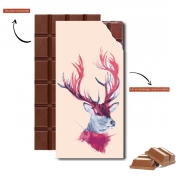 Tablette de chocolat personnalisé Deer paint