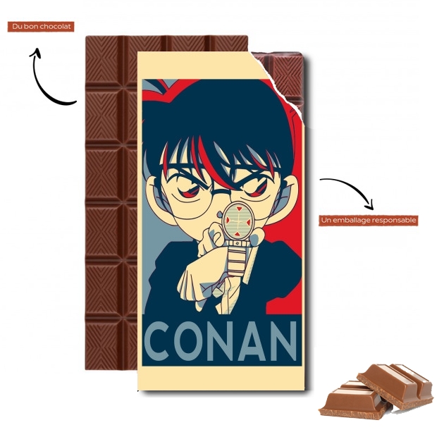 Tablette de chocolat personnalisé Detective Conan Propaganda