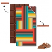 Tablette de chocolat personnalisé Directions lines