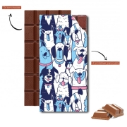 Tablette de chocolat personnalisé Dogs seamless pattern