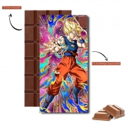 Tablette de chocolat personnalisé Dokkan Battle Goku Gratitude And Respect