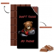 Tablette de chocolat personnalisé Don't touch my phone
