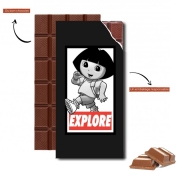Tablette de chocolat personnalisé Dora Explore