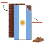 Tablette de chocolat personnalisé Drapeau Argentine