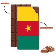 Tablette de chocolat personnalisé Drapeau Cameroun