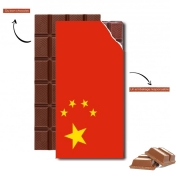 Tablette de chocolat personnalisé Drapeau Chine