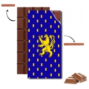 Tablette de chocolat personnalisé Drapeau de la Franche Comté