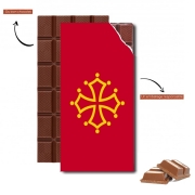 Tablette de chocolat personnalisé Drapeau de Midi-Pyrénées