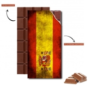 Tablette de chocolat personnalisé Drapeau Espagne Vintage