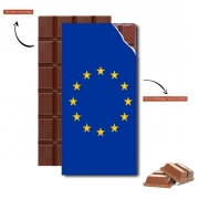 Tablette de chocolat personnalisé Drapeau Europeen