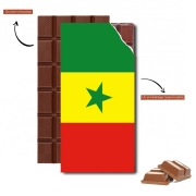 Tablette de chocolat personnalisé Drapeau Senegal