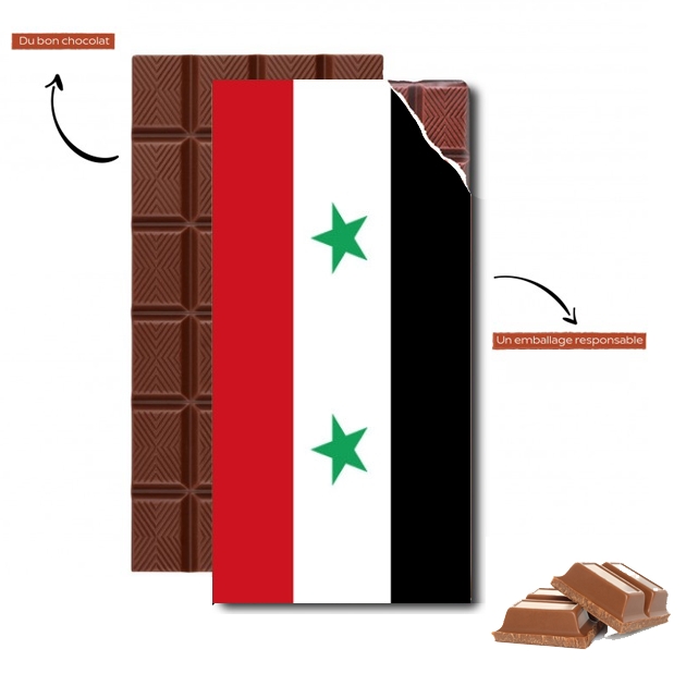 Tablette de chocolat personnalisé Drapeau Syrie