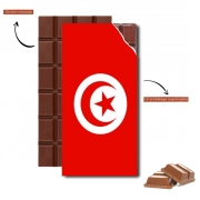 Tablette de chocolat personnalisé Drapeau Tunisie