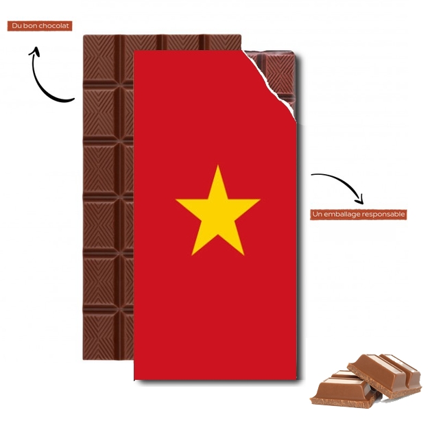 Tablette de chocolat personnalisé Drapeau Vietnam