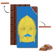 Tablette de chocolat personnalisé Droid Moustache