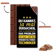 Tablette de chocolat personnalisé Du kannst ja mal versuchen Techniker