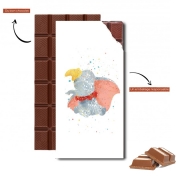 Tablette de chocolat personnalisé Dumbo Watercolor