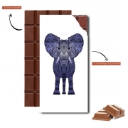 Tablette de chocolat personnalisé Elephant Blue