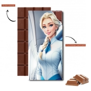 Tablette de chocolat personnalisé Elsa Flight