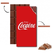 Tablette de chocolat personnalisé Enjoy Cocaine