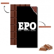 Tablette de chocolat personnalisé EPO Eau Pastis Olive