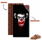 Tablette de chocolat personnalisé Evil Monkey Clown