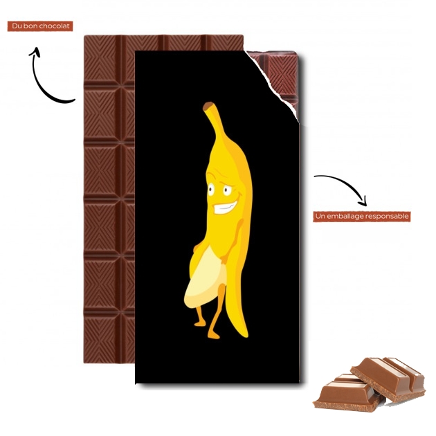 Tablette de chocolat personnalisé Exhibitionist Banana