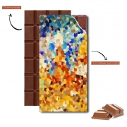 Tablette de chocolat personnalisé Explosion de couleurs