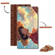 Tablette de chocolat personnalisé Face Luffy
