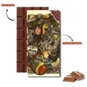 Tablette de chocolat personnalisé Fallout Painting Nuka Coca