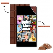 Tablette de chocolat personnalisé Family Guy mashup GTA