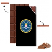 Tablette de chocolat personnalisé FBI Federal Bureau Of Investigation