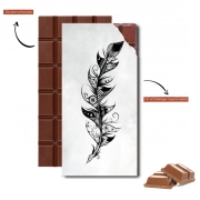 Tablette de chocolat personnalisé Feather
